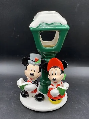 Teleflora Disney Mickey And Minnie Mouse Christmas Caroling Candle Holder • $12.99