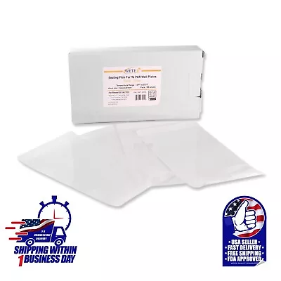 Clear Universal Fit Sealing Film: 100 Sheets For Pcr Plate Exp 1/27 • $69.99