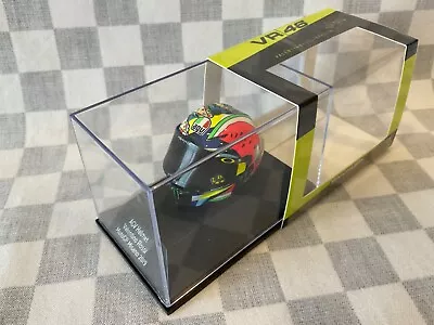 1/8 Minichamps 190096 Agv Replica Helmet Valentino Rossi Moto Gp Misano 2019 • £39.95