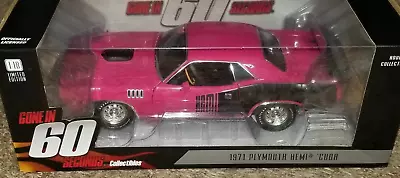 1/18  Shannon  Moulin Rouge FM3 Pink 1971  HEMI CUDA  RARE Gone In 60 Movie • $289