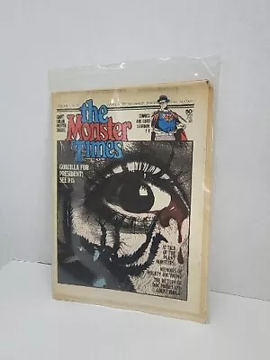 The Monster Times Newspaper Magazine Vintage Volume 1 No 6 1972 GODZILLA • $22.90