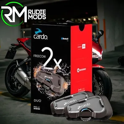 Cardo Scala Rider Freecom 2X Duo Motorcycle Intercom System Bluetooth Headset • $397.24