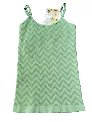 Marika Group Balance Collection Green Chevron Cami Tank Yoga Top Small Dance NWT • $18