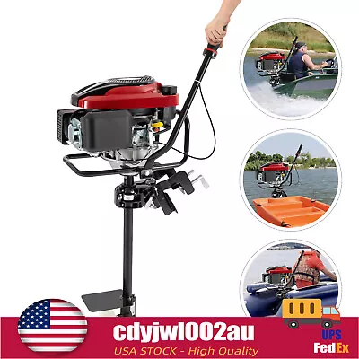 4-Stroke 8 HP Outboard Motor Fishing Boat Engine Air-Cooling TCI 196CC Gasoline • $474