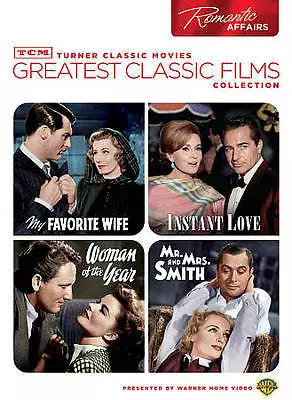 NEW 4 FILM CLASSICS TCM INSTANT LOVE My Favorite Wife WOMAN OF YEAR Mr Mrs Smith • $19.99