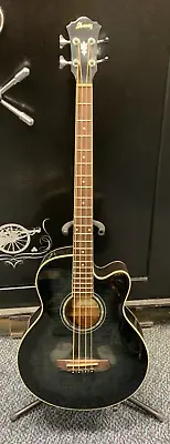 Ibanez AEB5E-BK ~ Acoustic Electric Bass Guitar • $199