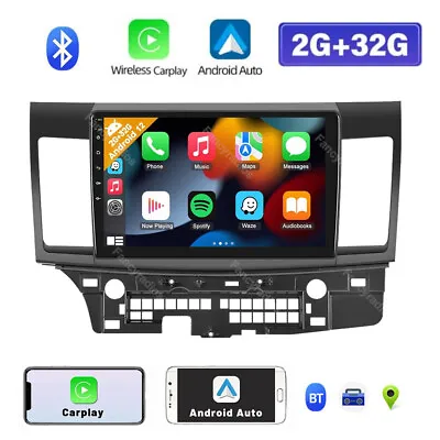 For Mitsubishi Lancer 2010-2017 Android 12 Car Stereo Radio GPS Apple Carplay • $114.73