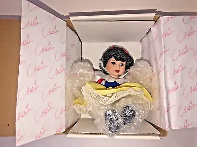 MARIE OSMOND DISNEY 5  TINY TOT BABY SNOW WHITE PORCELAIN DOLL 2001 W/ BOX • $17.80