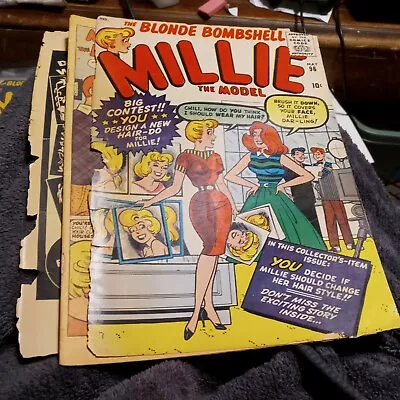 Millie The Model 96 Atlas Comics 1960 Stan Lee Art Silver Age Good Girl • $61.56