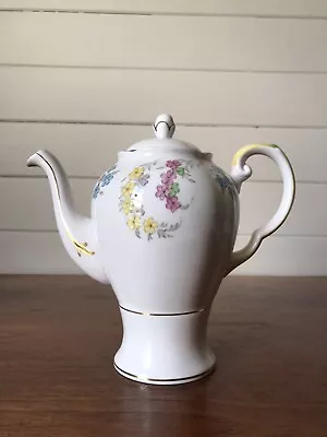 Vintage Tuscan Porcelain Pink Coffee Pot /Teapot Made In England 850ml • $55