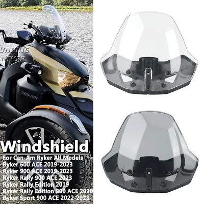 For Can-Am Ryker 600 900 Sport Rally Adjustable Windshield Wind Screen Shield • $99.99