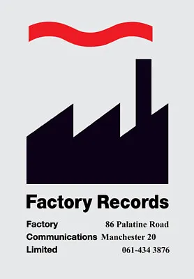 £38 • Buy Factory Records  Palatine Road Manchester - Massive Logo Poster 
