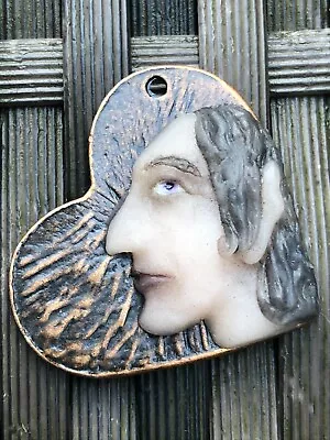 Handmade Pendant Charm Elven Elf Man Goth Fantasy Victorian Face Jewellery OOAK • $6.32