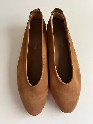 Early Vintage Diana Ferrari Slip On Leather Tan Shoes 10 Inca With Box • $46