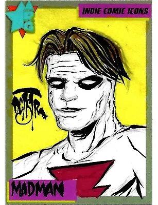 Indie Comic Icons Sketch Card W Original Madman Art DCastr (2023) ARG Sealed • $29.99