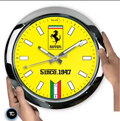 FERRARI Wall Clock   Vintage 1947  Luxury Edition • $119