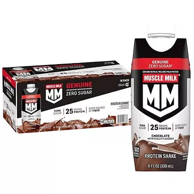 Muscle Milk Genuine Protein Shake Chocolate (11 Fl. Oz 18 Pk.) FREE SHIPPING • $43.99