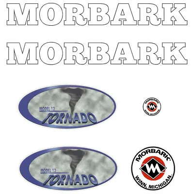 Morbark Tornado 13 Decals Repro Wood Chipper Decal Sticker Kit UV Laminated • $160