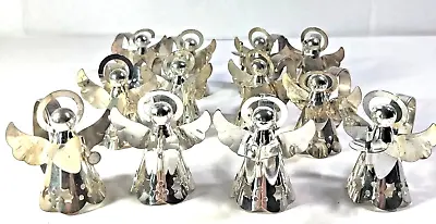 Angel Choir Napkin Rings Silverplated Christmas Napkin Rings Set Of 12 Vintage • $24