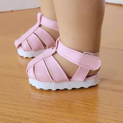 Easy-to-Use! Pink Fisherman Style Sandals - Made To Fit American Girl Dolls • $4.99