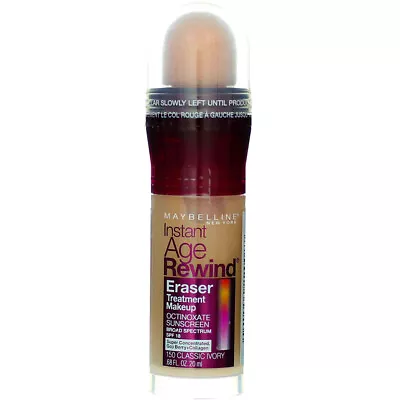 2 Pack Maybelline Instant Age Rewind Eraser Treatment Makeup Classic Ivory 1... • $28.74