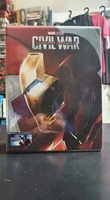 Captain America: Civil War 3D + Blu-Ray Steelbook Hardbox Filmarena Sold 230/600 • $488.06