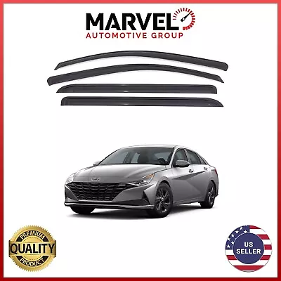 Smoke Window Sun Vent Visor Rain Guards Deflectors For Hyundai Elantra 2021-2024 • $29