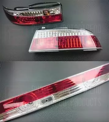 $265 • Buy P2M Phase 2 Crystal Clear Rear Tail Lights 3pc Kit S14 Zenki Kouki 240SX Silvia