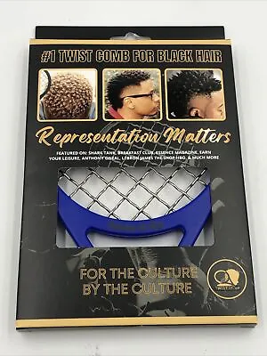 Twist It Up  Comb Natural Twist BLUE Desire NEW Mark Cuban Company Shark Tank • $16.89