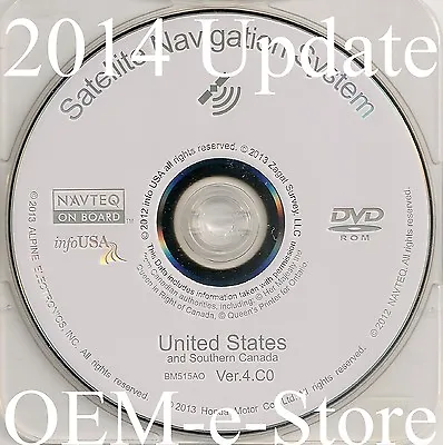 $120 • Buy 2006 2007 2008 2009 2010 2011 Honda Pilot Navigation DVD Map 2014 Update V.4.C0