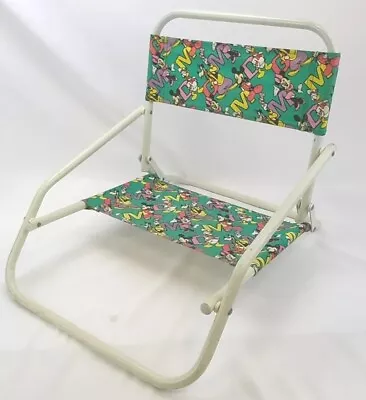 Vintage Disney Kids Toddler Beach Chair Mickey Mouse Minnie Goofy Foldable  • £96.51