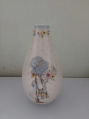 Ceramic Stem Flower Vase. Holly Hobbie. Clinton's.  • £3