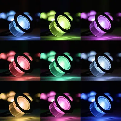 £16.99 • Buy RGB Decking Lights Colour Changing Plinth Deck Kitchen Garden Bathroom Lighting 
