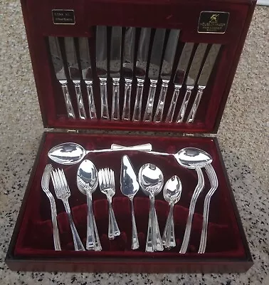   COOPER BROTHERS & SONS  Silver Plated Canteen 51 Piece Of Cutlery 6 Setting • £85