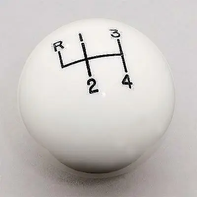 4 Speed Shifter Shift Knob WHITE 1/2 -20 '60s Ford Falcon Fairlane Mustang AMC • $32.75