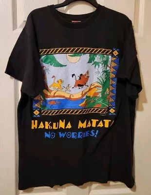 Vintage Lion King Disney Hakuna Matata Single Stitch Shirt • $85