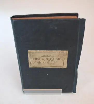 Railway Rule Book North Eastern Railway 1877 • £60