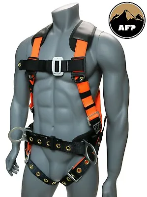 Full Body Safety Harness Fall Protection  3D-Ring Back Support Belt Shoulder Pad • $74.99