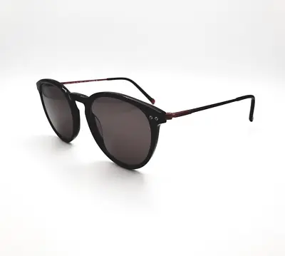 New Morel RED Jordan NR21 Round Shiny Black 51-20-145 Sunglasses Authentic • $134