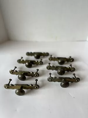 7 Vintage Brass Drawer Pulls • $9.95