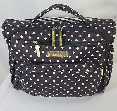 Jujube BFF DIAPER BAG DUCHESS Black White Polka Dot Backpack Messenger Tote Pad • $21.99