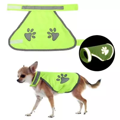 Custom Printed Dog High Vis Safety Vest Reflective Pet Hi-vis Personalised Coat • $17.92