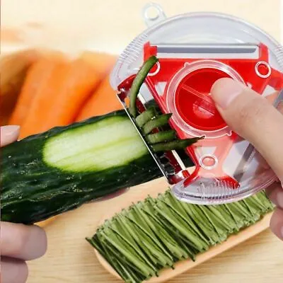 Magic Trio Peeler Set Slicer Stainless Steel Peeler Shredder Julienne Cutter Mul • £10.96