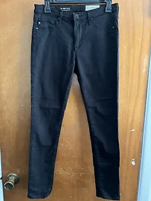 Anthropologie AG Adriano Goldschmied The Abbey Ankle Skinny Jeans Size 27R Black • £18.10