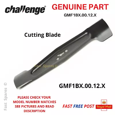 CHALLENGE CLMF2432M 32cm Lawnmower GENUINE Metal Blade  FAST POST • £17.95