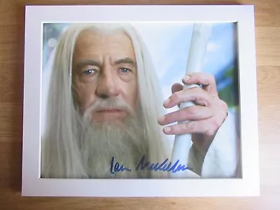 Lord Of The Rings Ian McKellen Hand SignedGandalfframedcoauacc. • £125