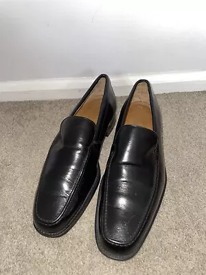 Joseph Cheaney Travis 2 Black Leather Loafers Shoes Size 8 Used  • £30