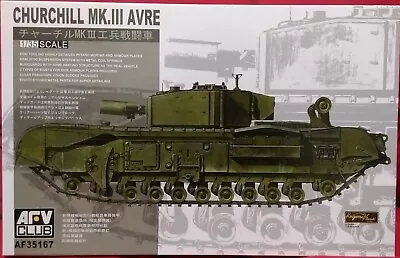 Afv Club 1/35 British ARMY CHURCHILL MK.III AVRE Engineers Tank Vehicle • $43.55