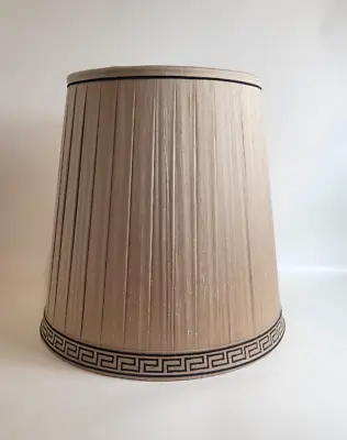 Lampshades Logo Versace Tan And Brown Trim  Bell Lamp Shades 11x16x15 • $109.01