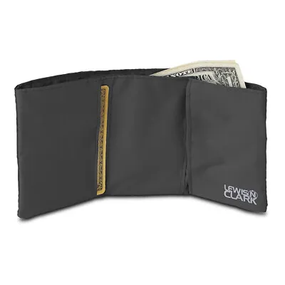 Lewis N Clark Featherlight RFID Blocking Rip Resistant Travel Tri-Fold Wallet • $14.49